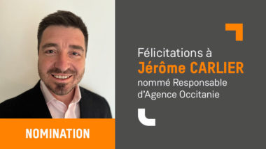 Agence Toulouse Nouvelle implantation, Jérôme Carlier, nouveau responsable d'agence Occitanie